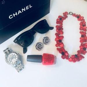 NEW! 925 Sterling Silver Rose Stud Earrings